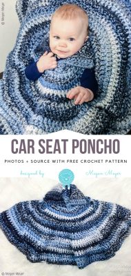 Car Seat Poncho Free Crochet Pattern