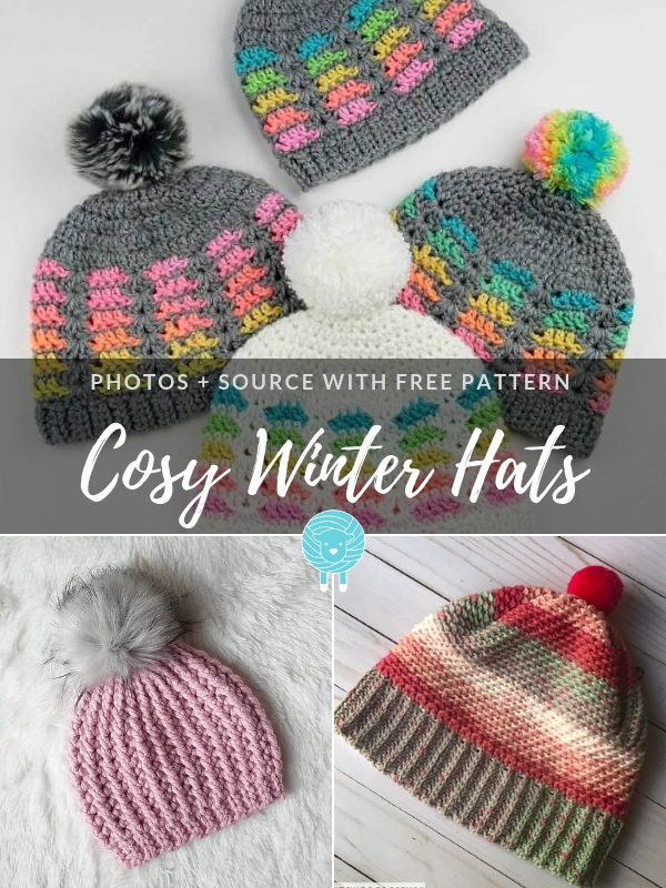 cosy-winter-hats-free-crochet-patterns