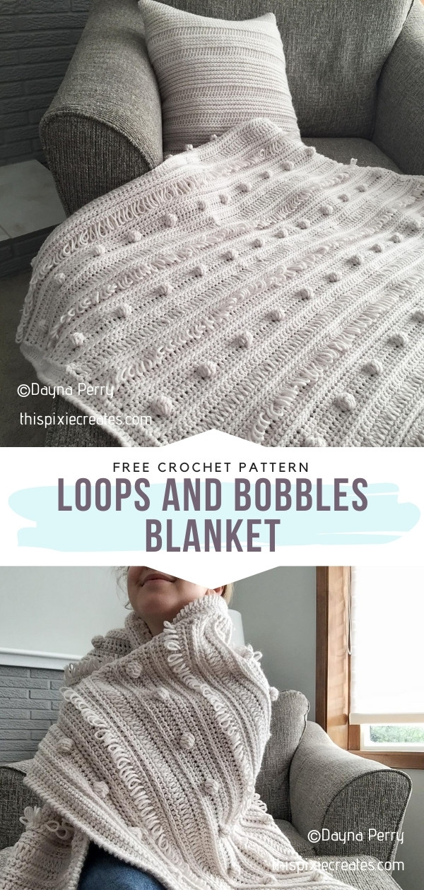 Bobble Stitch Crochet Blanket