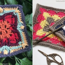 Art Deco Squares Free Crochet Patterns