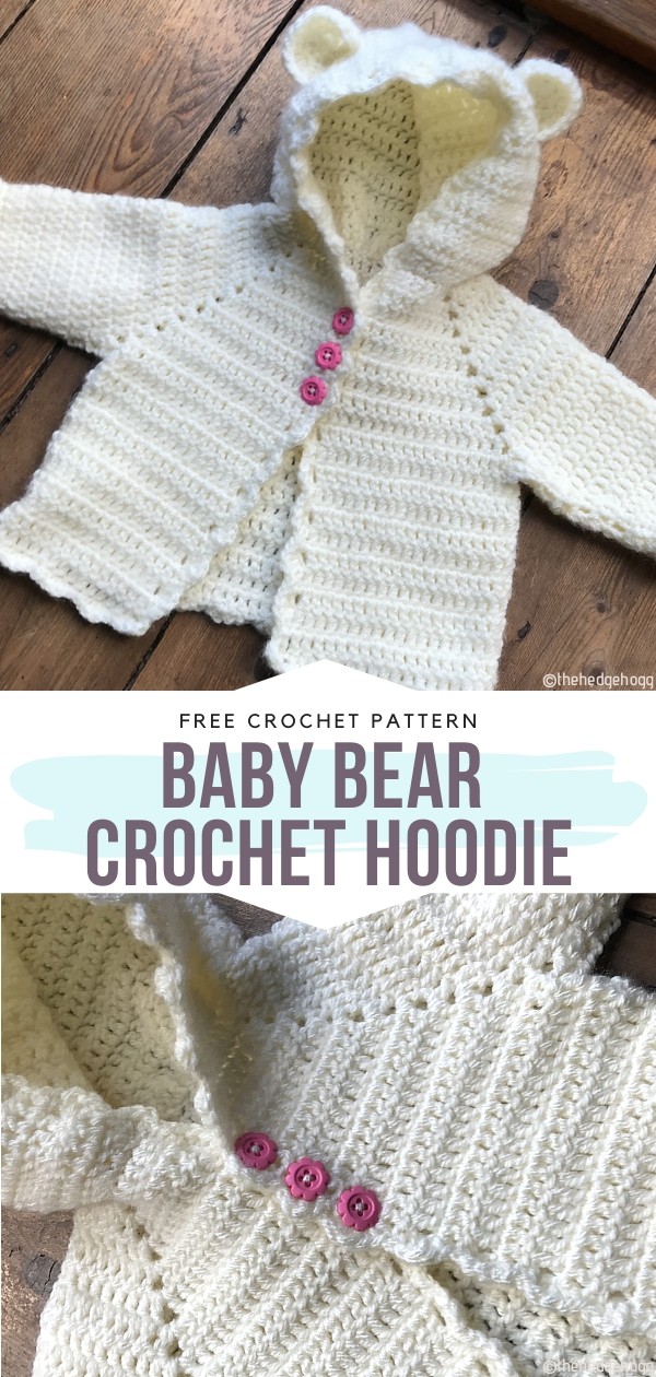 Baby Bear Crochet Hoodie