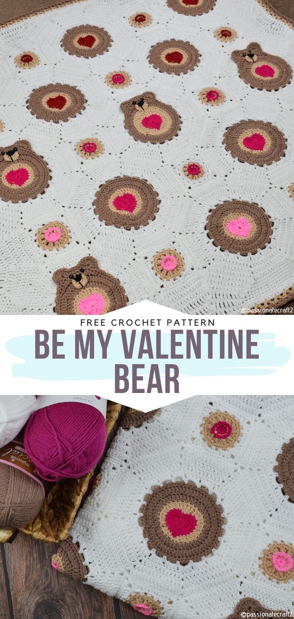 Be my Valentine Bear Free Crochet Pattern
