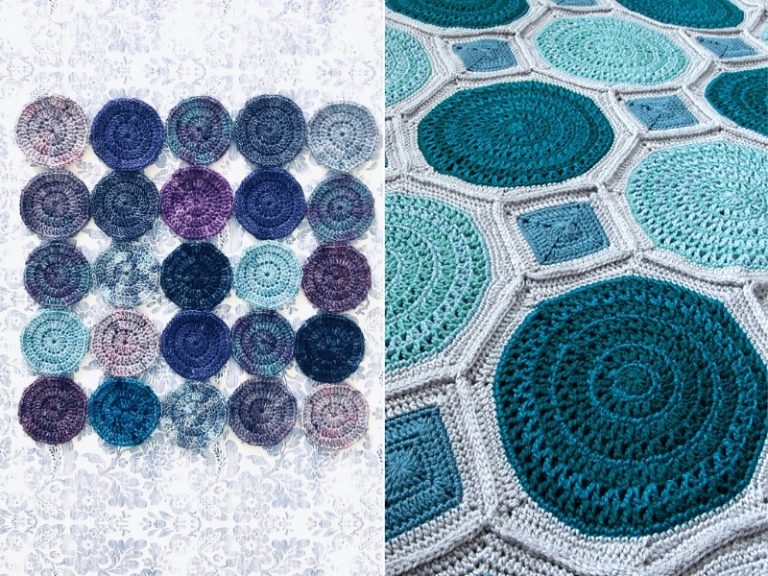 Colorful Mosaic Squares - Free Crochet Patterns