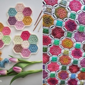 Colorful Crochet Tiles Free Patterns