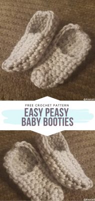 Simple Baby Booties Free Crochet Patterns