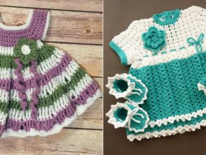 Festive Baby Dresses Free Crochet Patterns