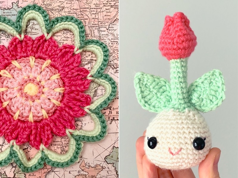 Happy Flowers Free Crochet Patterns (2)