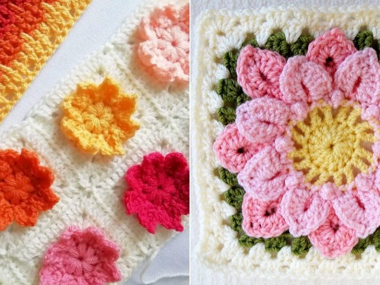 Precious Flower Blocks Free Crochet Patterns
