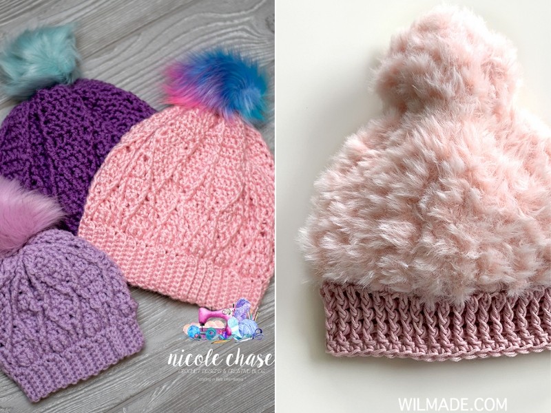 Colorful Crochet Hats Free Patterns