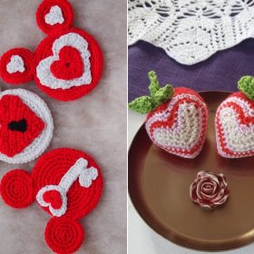 Red Hearts Ornaments Free Crochet Patterns