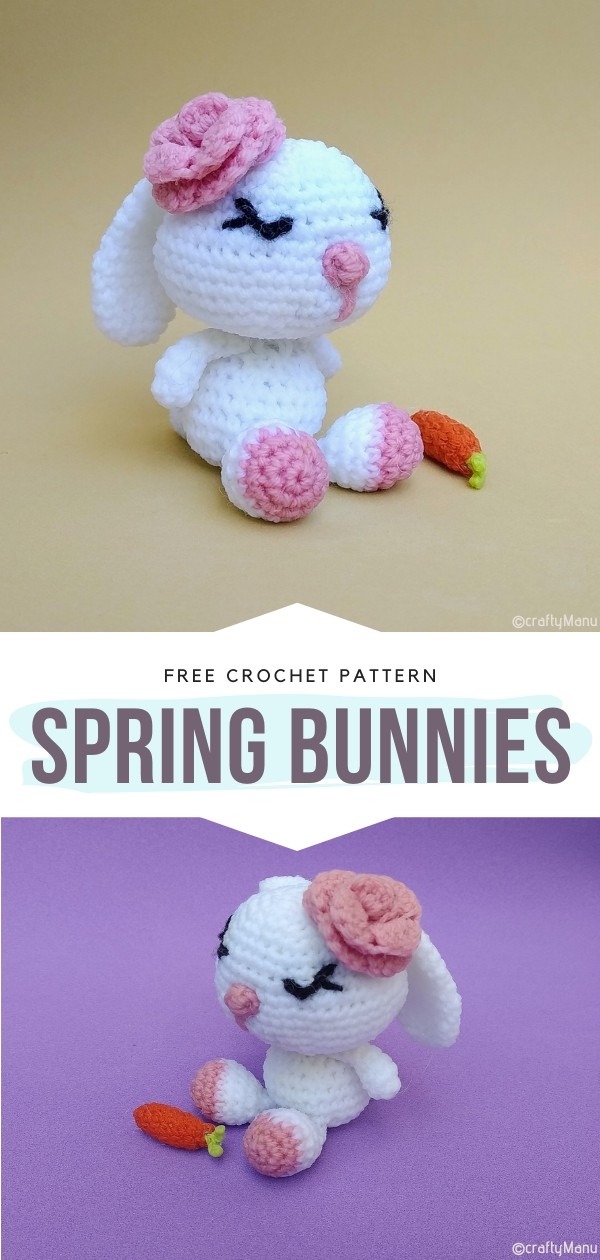 Spring Bunnies Free Crochet Pattern