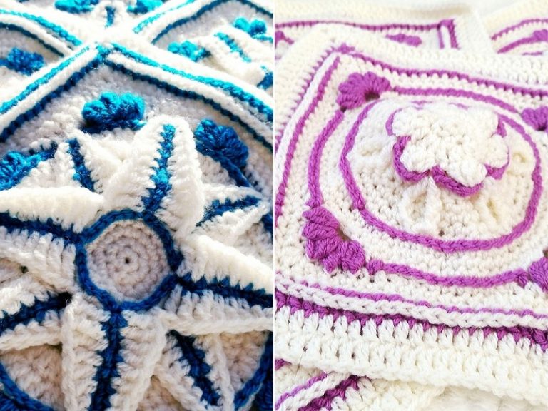 Stunning Afghan Blocks Free Crochet Patterns