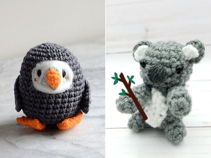 Tiny Grey Amigurumi Free Crochet Patterns