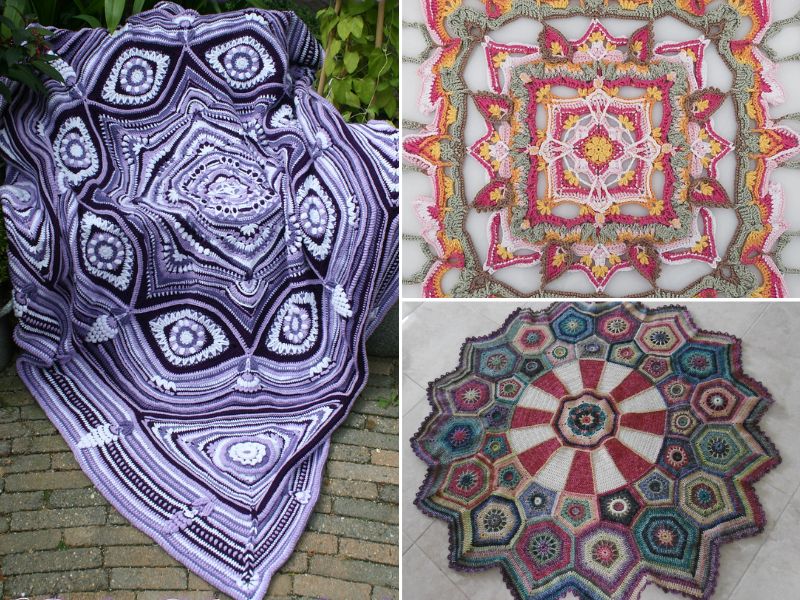 beautiful crochet blanket cals