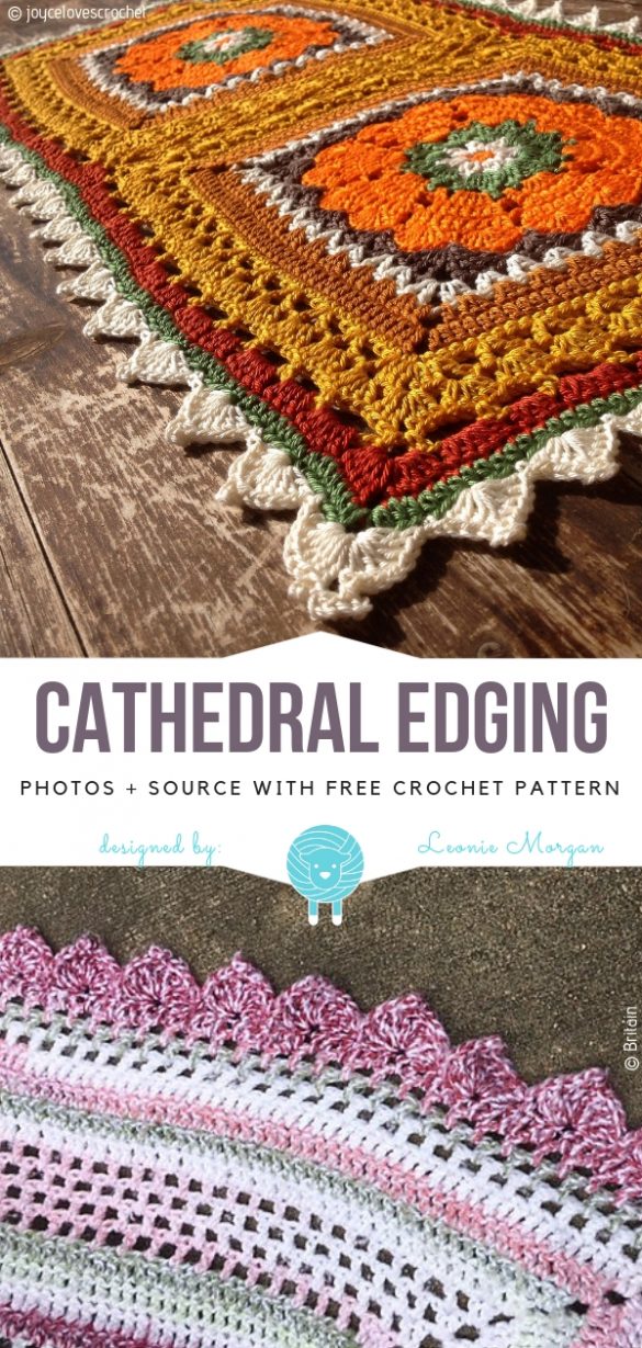 Cathedral Edging Crochet – 10 Crochet Edging Ideas to Make Your ...