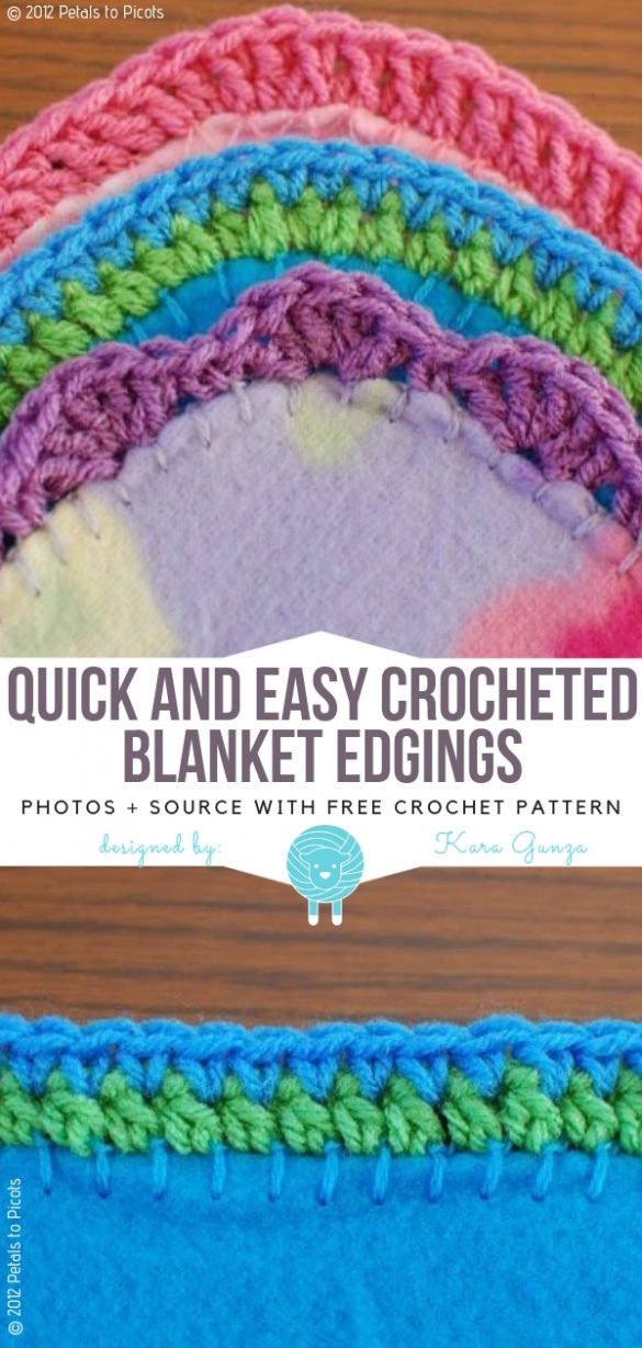 Stunning Crochet Blanket Edgings Free Patterns 9609