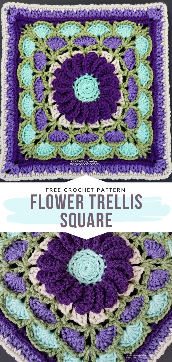 Flower Crochet Square