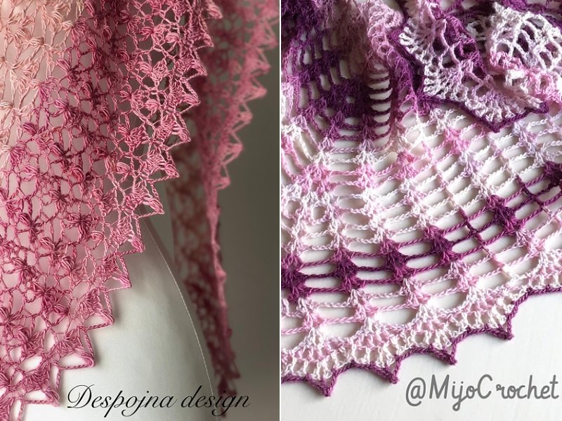 Beautiful Lacy Shawls Free Crochet Pattern