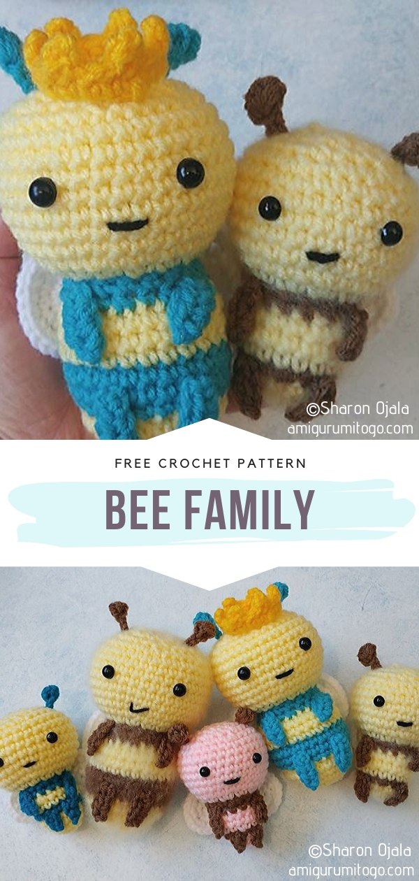 Bee Family Amigurumi