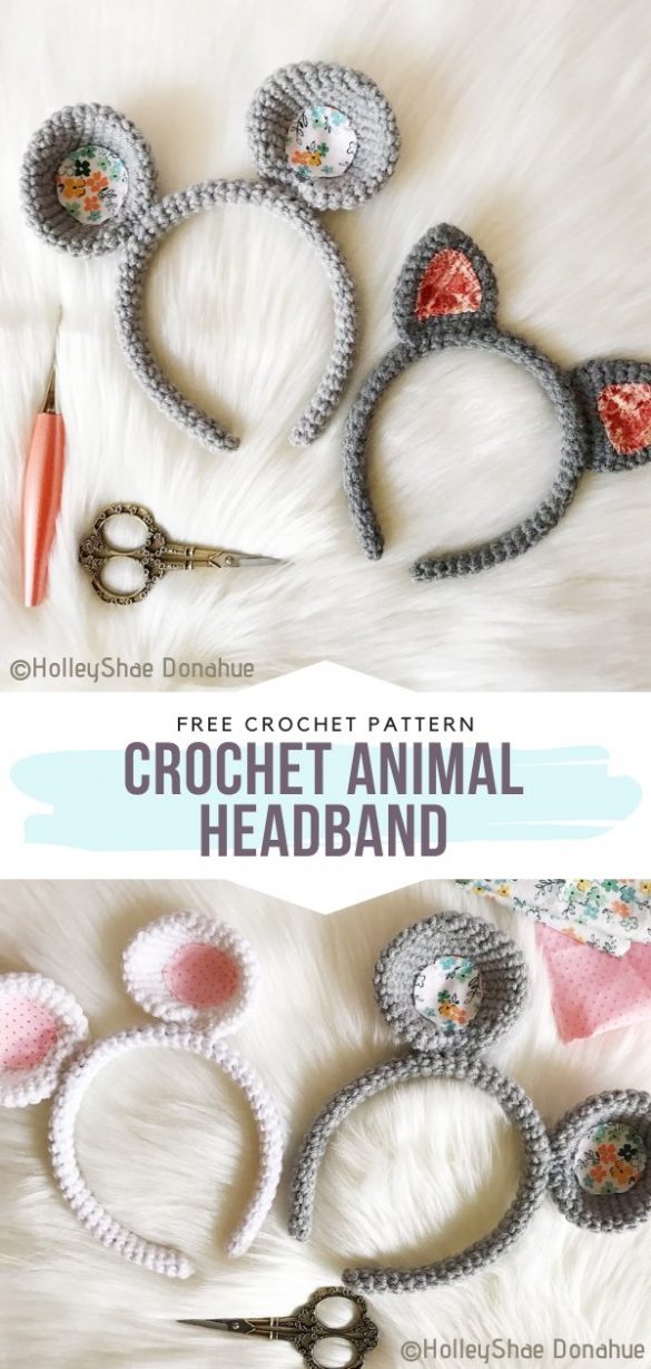 Sweet Animal Headbands Free Crochet Patterns