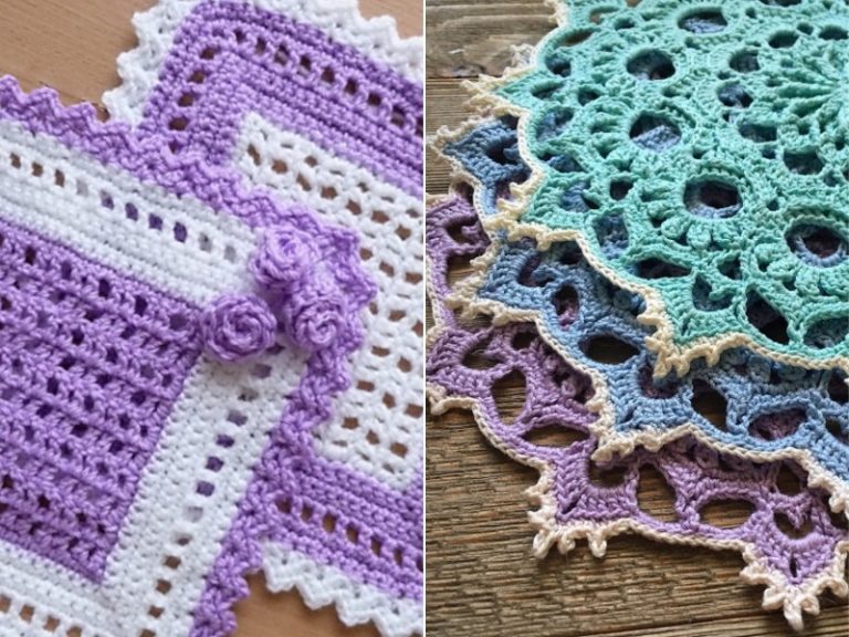 Square Crochet Coasters - Free Patterns