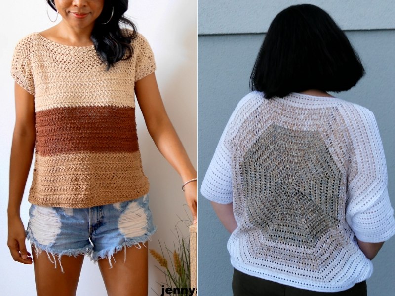 Delicate Crochet Blouses Free Patterns
