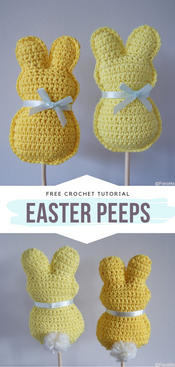 Easter Peeps Free Crochet Pattern