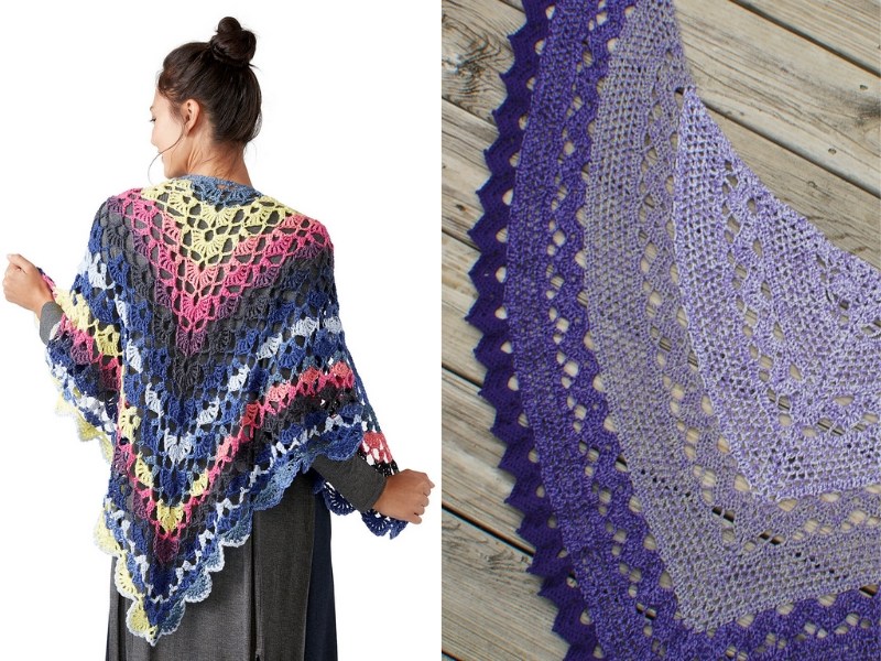 Elegant Crochet Shawls Free Patterns