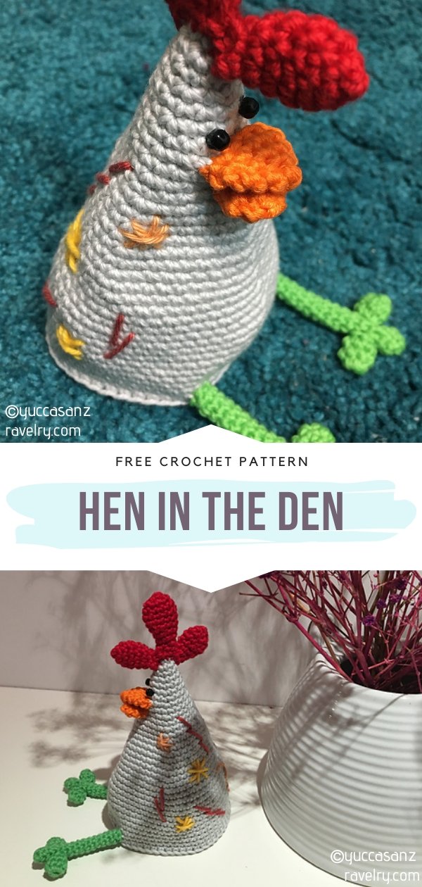 Hen in the den Amigurumi