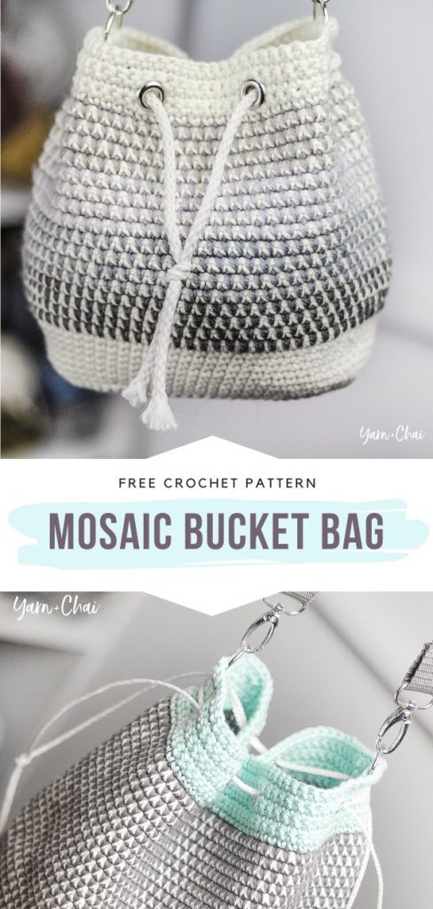 Crochet Drawstring Bag Ideas and Free Patterns