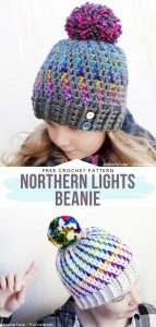 Pop of Color Beanies - Free Crochet Patterns