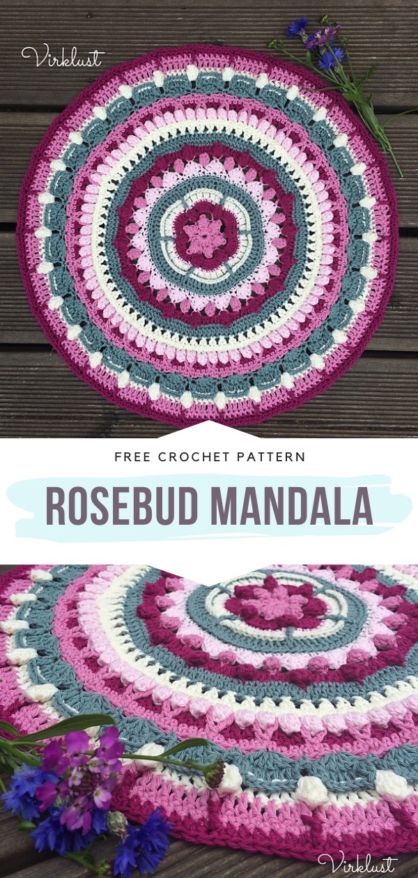 Rosebud Crochet Mandala
