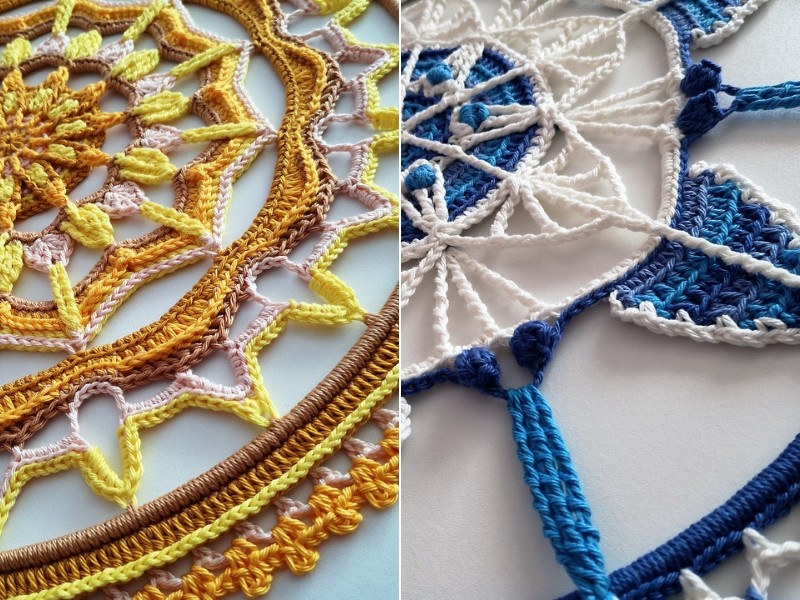 Wind and Sand Mandalas Free Crochet Patterns