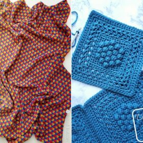 Poetic Hues of Blue -Throws with Free Crochet Patterns