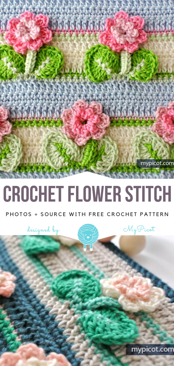 Most Beautiful Flower Crochet Stitches - Free Patterns