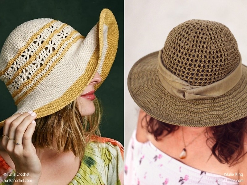 Fabulous Crochet Sunhats with Free Patterns
