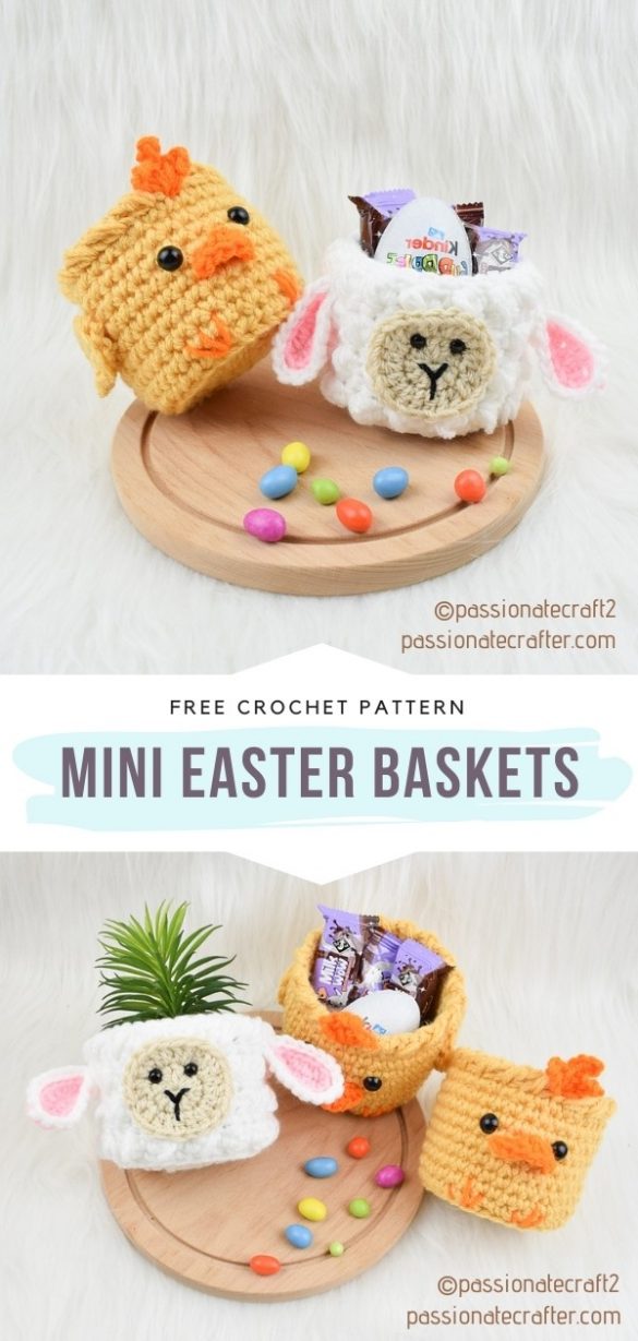 Charming Easter Baskets - Free Crochet Patterns