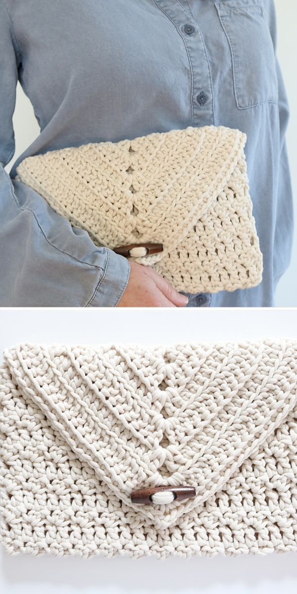 Beautiful Boho Crochet Clutches - Ideas and Free Patterns