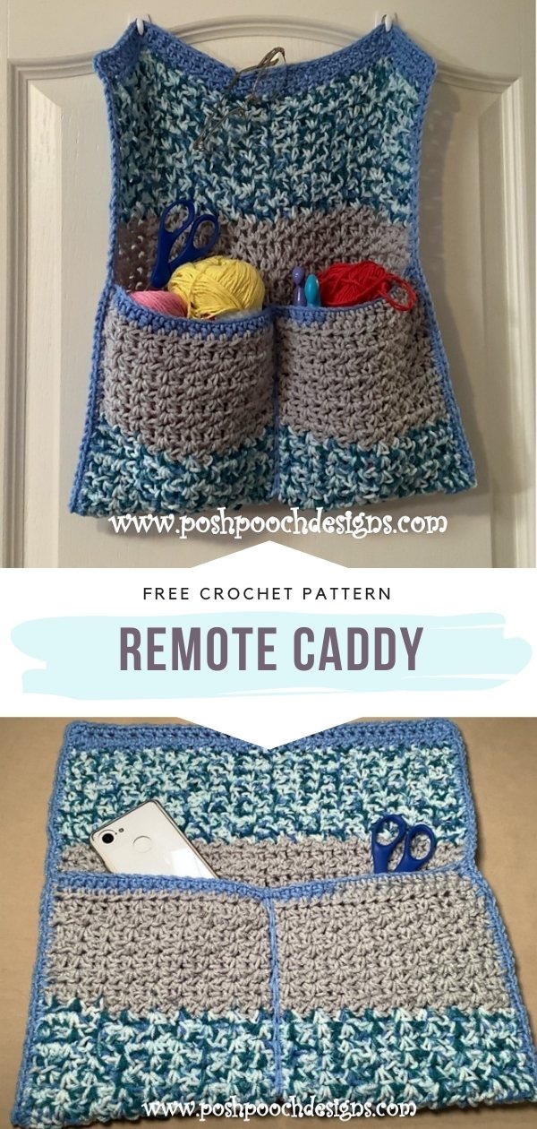 Crochet Remote Caddy