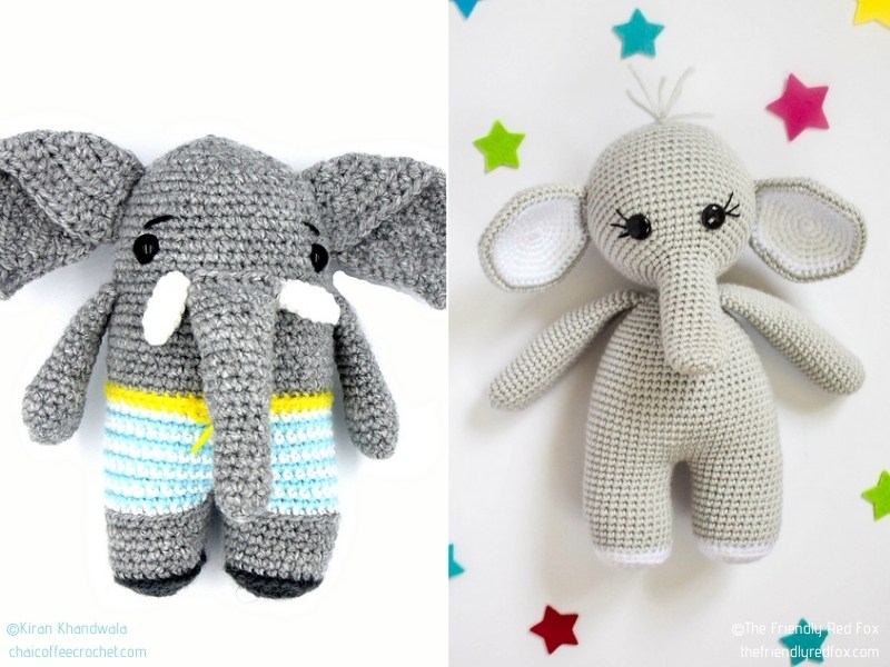 Elephant Amigurumi with Free Crochet Patterns