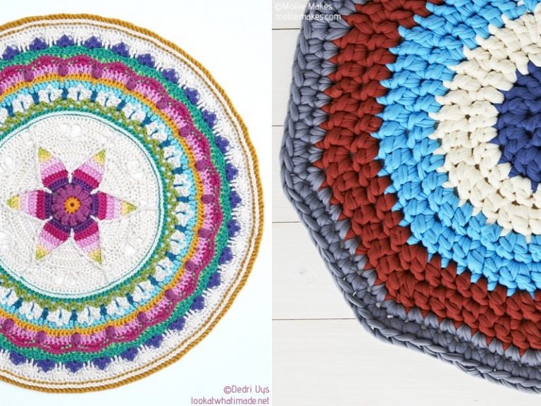 Awesome Crochet Mandala Rugs