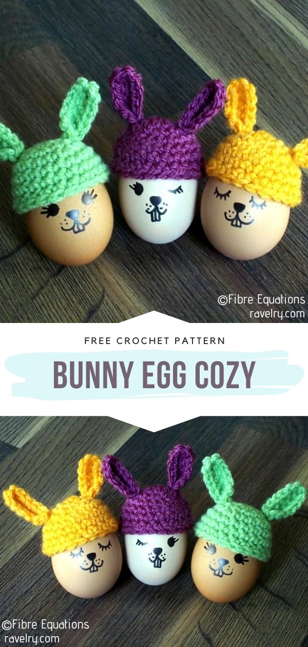 Crochet Bunny Egg Cozy 