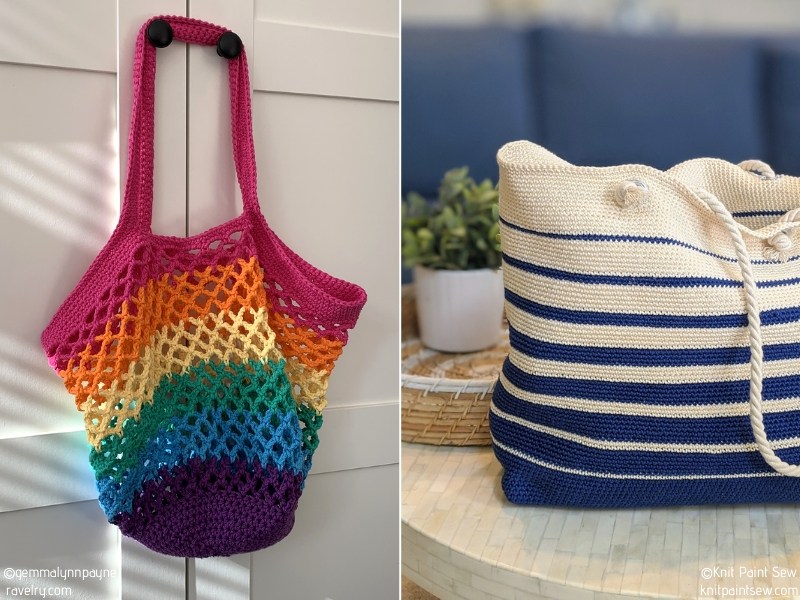 Crochet Beach Bags Free Patterns