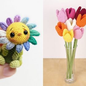 Cute Amigurumi Flowers Free Crochet Patterns