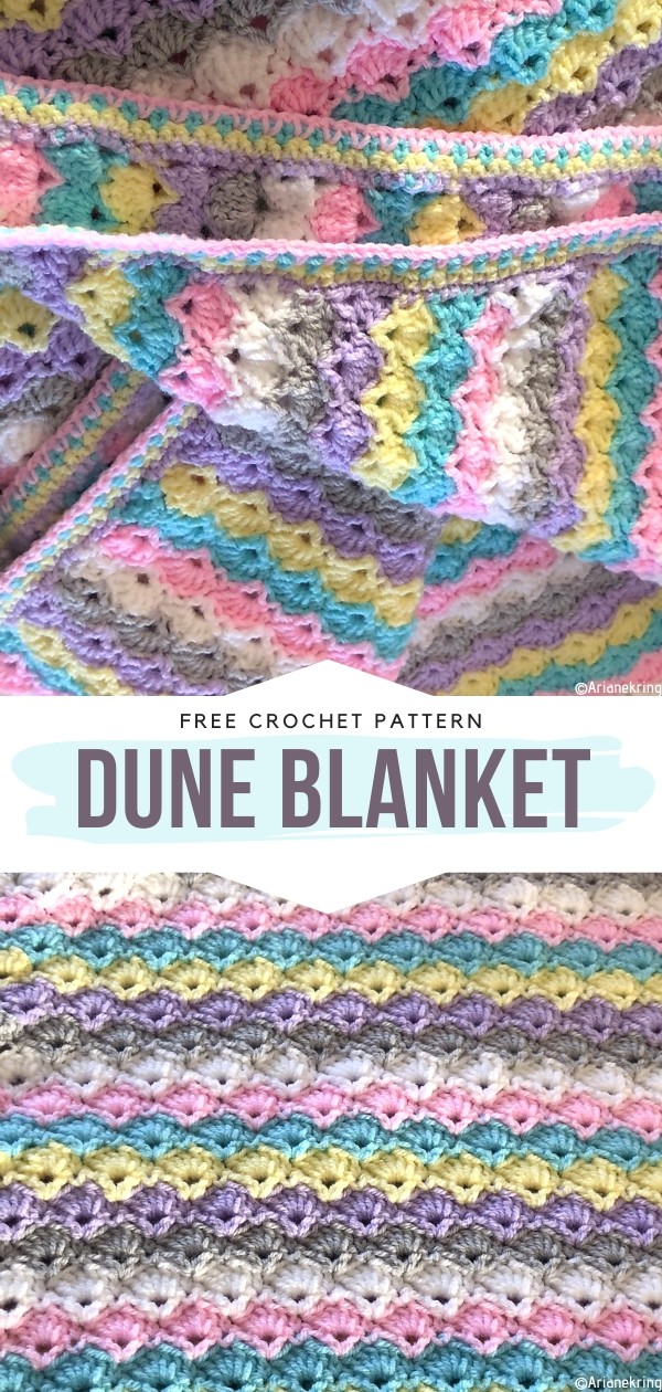 Dune Blanket Free Crochet Pattern