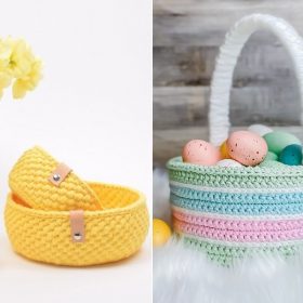 Easter Baskets Free Crochet Patterns