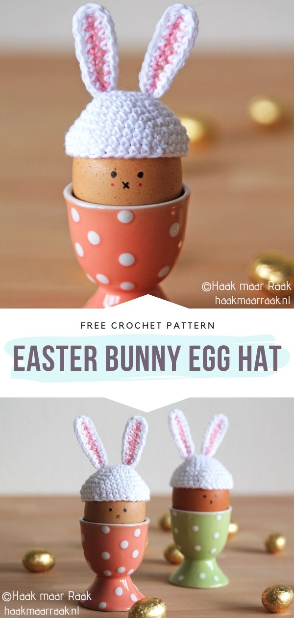 Easter Bunny Egg Hat Crochet Cozy