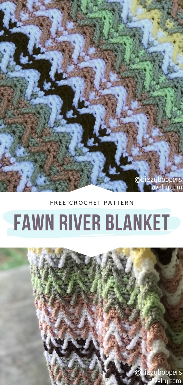 Fawn River Crochet Blanket 