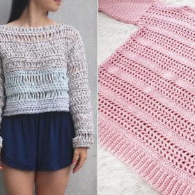 Mesh Spring Sweaters Free Crochet Patterns