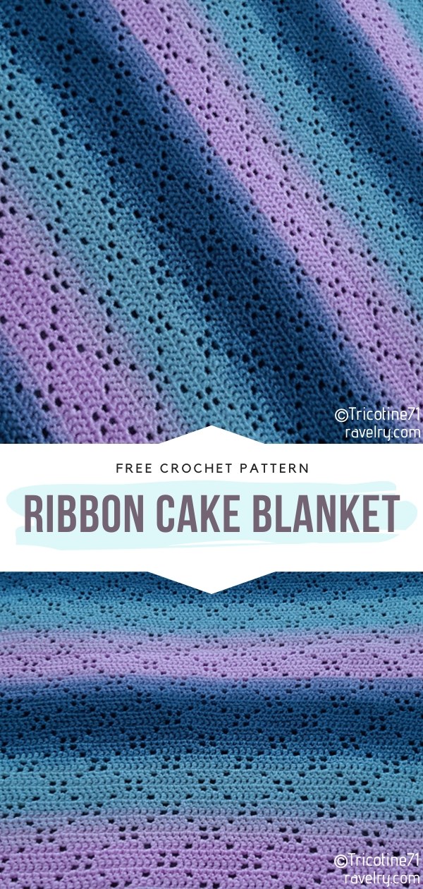 Ribbon Cake Crochet Blanket